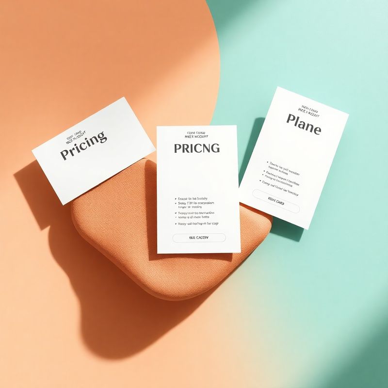 Tre card di piani prezzi su gradiente teal-modern